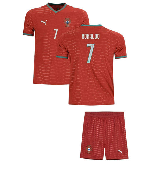 Portugal Home Jersey 2026 Kids RONALDO