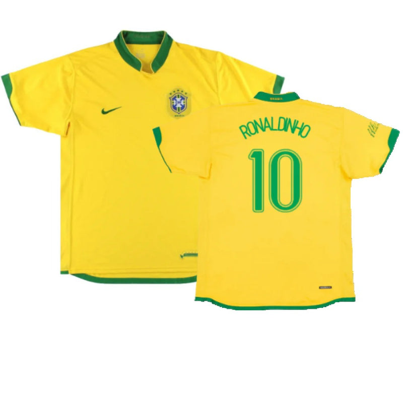 Retro Brazil Home Jersey 2006 RONALDINHO