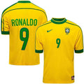 Retro Brazil Home Jersey 1998 RONALDO R9