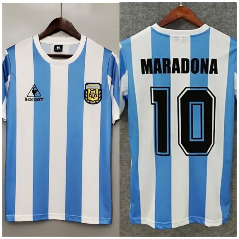 Retro Argentina Home Jersey 1986 MARADONA 10