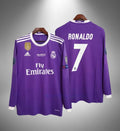 Retro Real Madrid Away Jersey 2016 Long Sleeves RONALDO 7