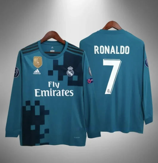 Retro Real Madrid Third Jersey 2017 Long Sleeves RONALDO 7