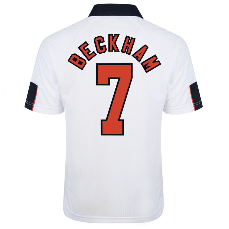 Retro England Home Jersey 1998 BECKHAM